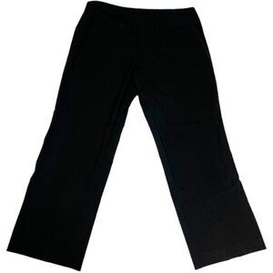 Lafayette 148 Pants‎ Solid Black Straight Leg Zip Fly Women's 16 Career Trouser